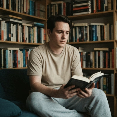Woman looking at a calendar or diary, tracking her skin's reactions to environmental factors